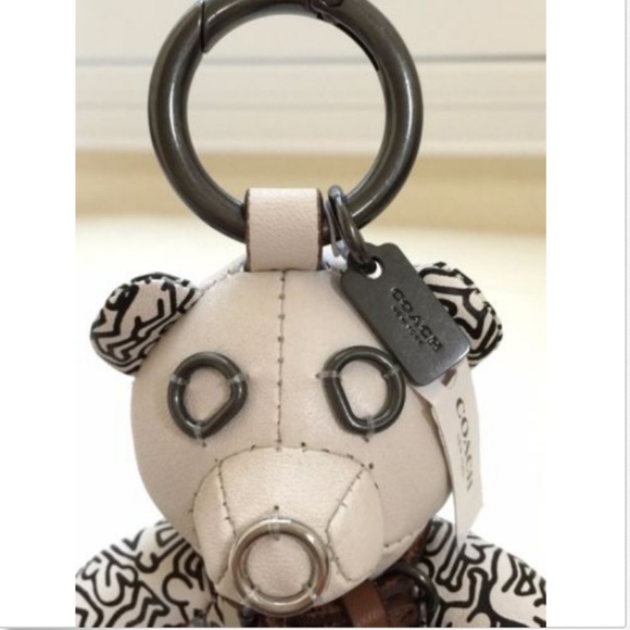 COACH New York KEITH HARING BEAR KEY RING CHARM - Picture 3 of 5